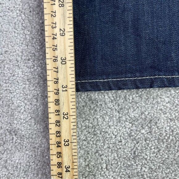 Express Jeans Women’s 26X31 Blue Bootcut Slim Fit Low Rise Dark Denim Stretch - Picture 11 of 13